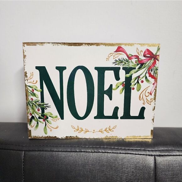 Lot of two Wooden Christmas Table Decor - Picture 2 of 7